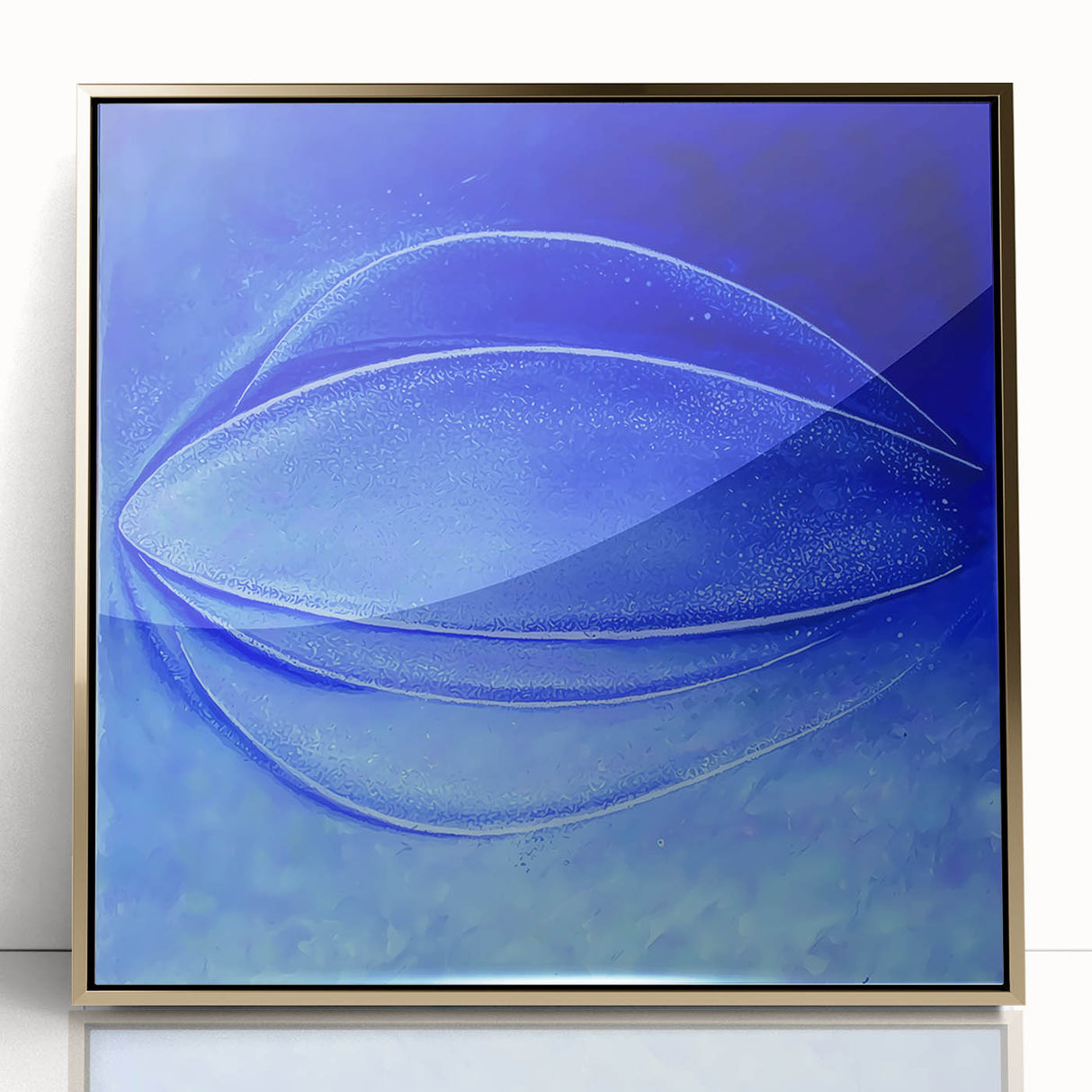 Contemporary Canvas Prints - Bold Blue Abstract Minimalist Art