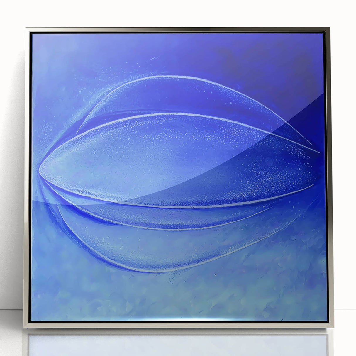 Contemporary Canvas Prints - Bold Blue Abstract Minimalist Art