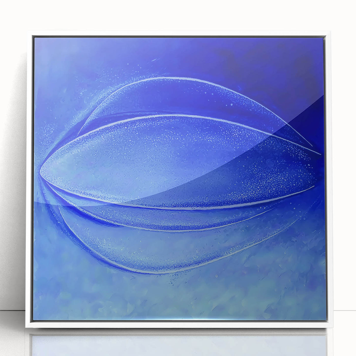 Contemporary Canvas Prints - Bold Blue Abstract Minimalist Art