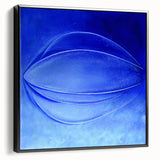 Contemporary Canvas Prints - Bold Blue Abstract Minimalist Art