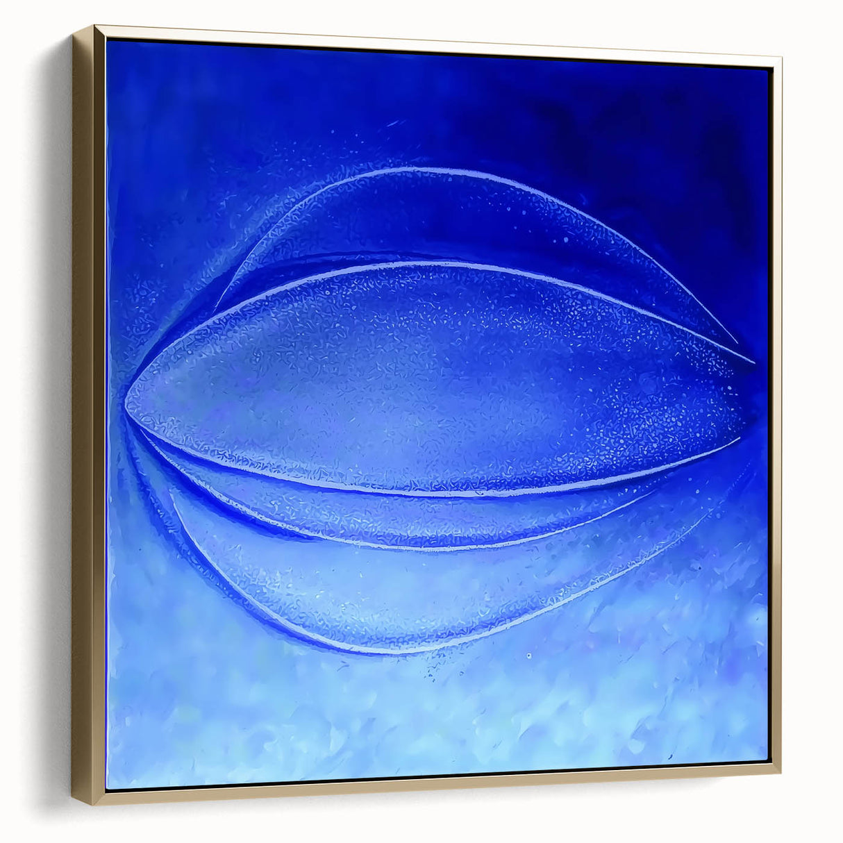 Contemporary Canvas Prints - Bold Blue Abstract Minimalist Art