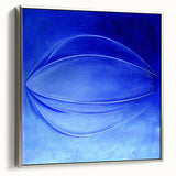 Contemporary Canvas Prints - Bold Blue Abstract Minimalist Art