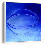 Contemporary Canvas Prints - Bold Blue Abstract Minimalist Art