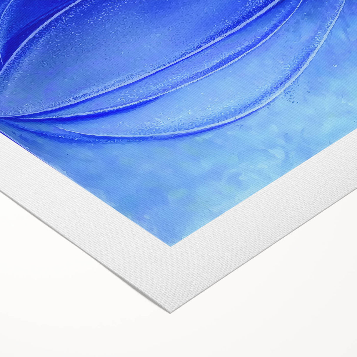 Contemporary Canvas Prints - Bold Blue Abstract Minimalist Art