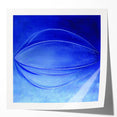 Contemporary Canvas Prints - Bold Blue Abstract Minimalist Art