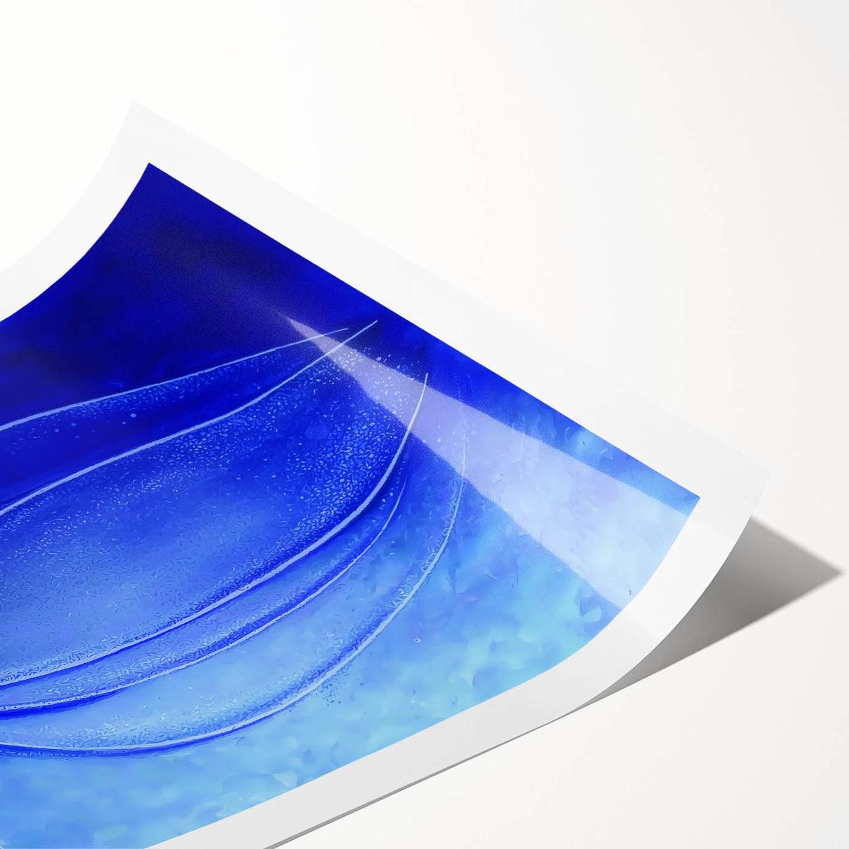 Contemporary Canvas Prints - Bold Blue Abstract Minimalist Art