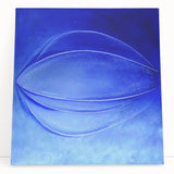 Contemporary Canvas Prints - Bold Blue Abstract Minimalist Art