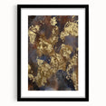 Modern Abstract Paintings – Moody Gold & Brown Metallic Canvas