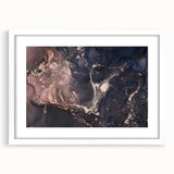 Metallic Midnight Flow – Fluid Abstract Wall Art on Canvas