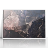 Metallic Midnight Flow – Fluid Abstract Wall Art on Canvas