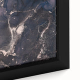 Metallic Midnight Flow – Fluid Abstract Wall Art on Canvas