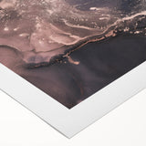 Metallic Midnight Flow – Fluid Abstract Wall Art on Canvas