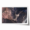 Metallic Midnight Flow – Fluid Abstract Wall Art on Canvas