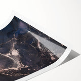 Metallic Midnight Flow – Fluid Abstract Wall Art on Canvas