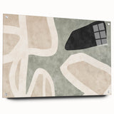 Golden Silhouette Horse – Earthen Harmony Abstract Wall Art