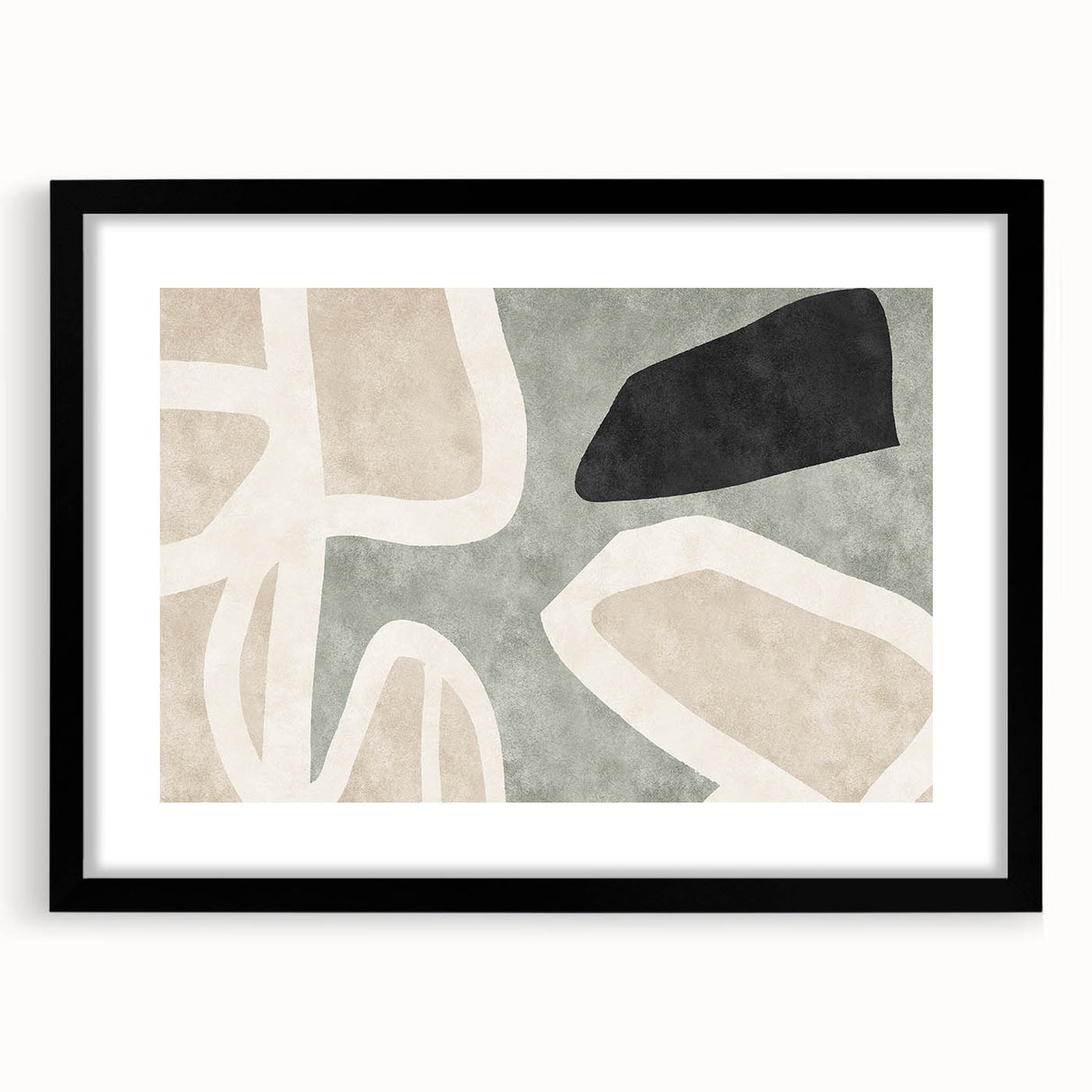 Earthen Harmony Abstracts – Modern Neutral Abstract Canvas Wall Art