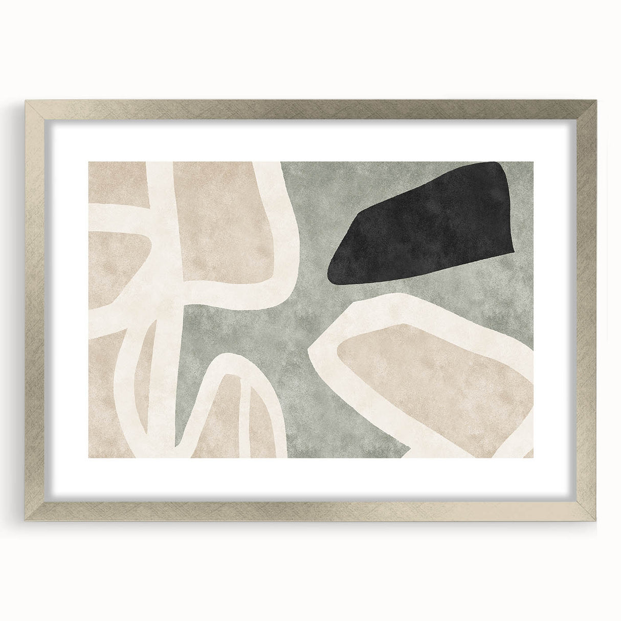 Earthen Harmony Abstracts – Modern Neutral Abstract Canvas Wall Art
