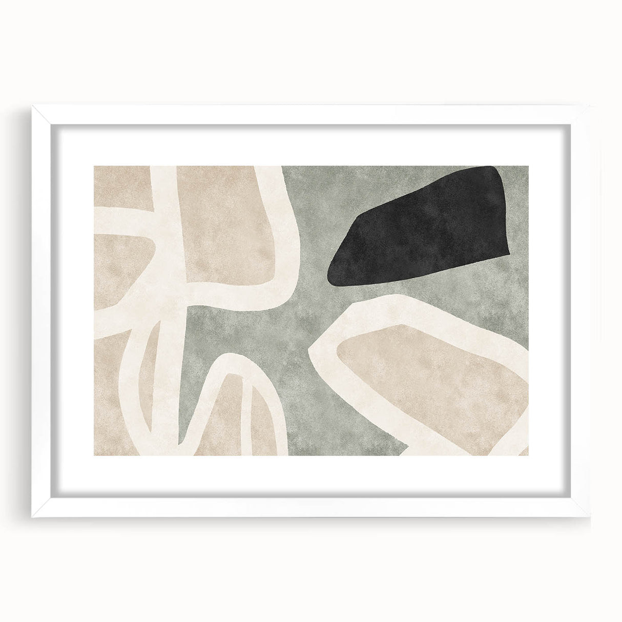 Earthen Harmony Abstracts – Modern Neutral Abstract Canvas Wall Art