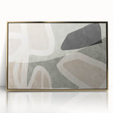 Earthen Harmony Abstracts – Modern Neutral Abstract Canvas Wall Art