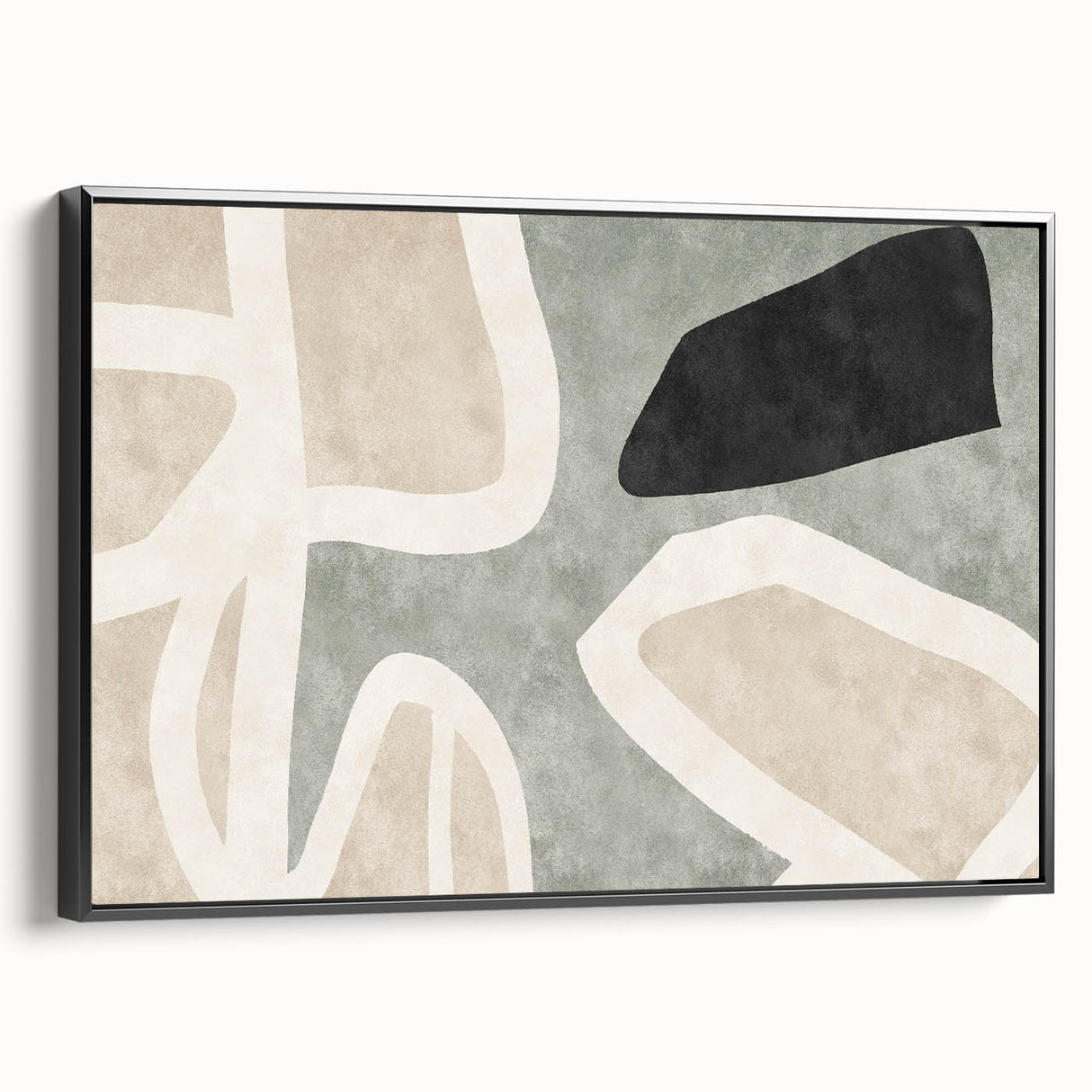 Golden Silhouette Horse – Earthen Harmony Abstract Wall Art