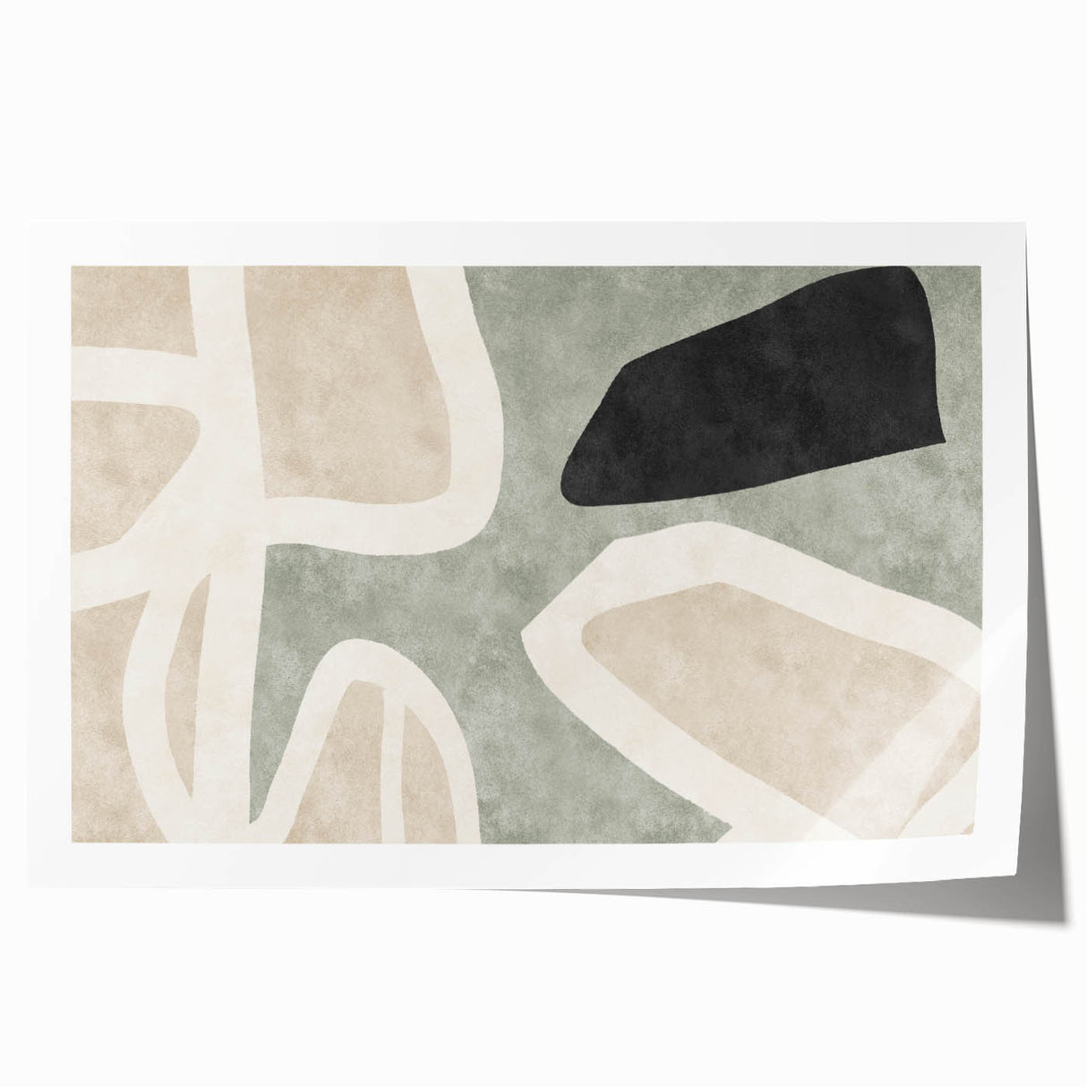 Earthen Harmony Abstracts – Modern Neutral Abstract Canvas Wall Art