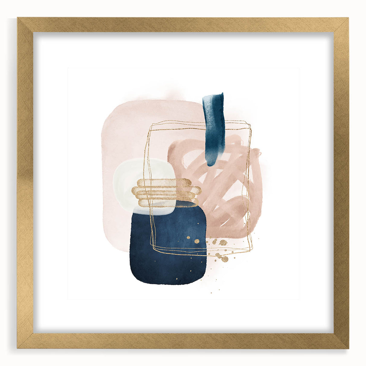 Geometric Minimalist Abstract Wall Art - Modern Interior Decor