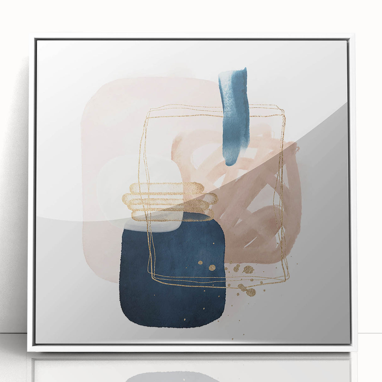 Geometric Minimalist Abstract Wall Art - Modern Interior Decor