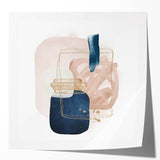 Geometric Minimalist Abstract Wall Art - Modern Interior Decor