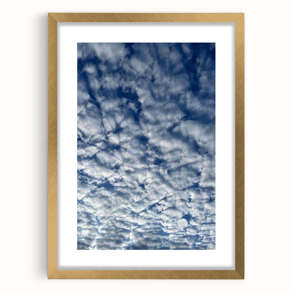 Contemporary Minimalist Nature Art – Sky Full of Gentle Cloud Forms