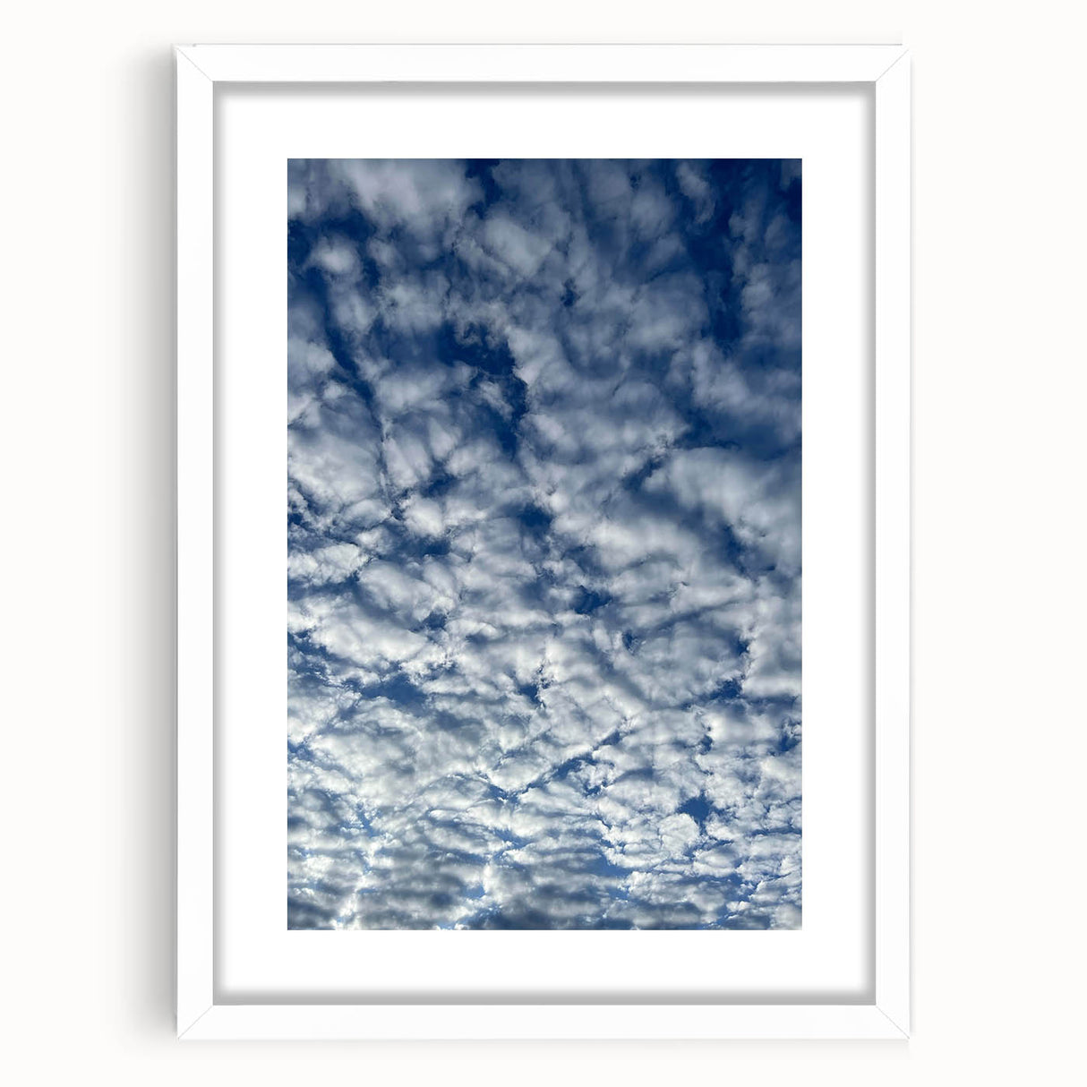 Contemporary Minimalist Nature Art – Sky Full of Gentle Cloud Forms