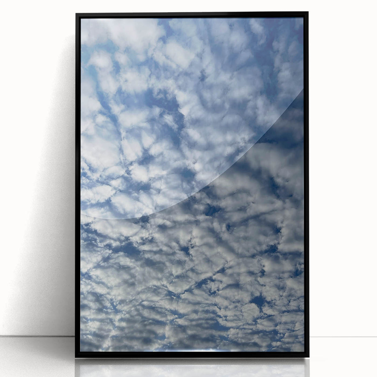 Contemporary Minimalist Nature Art – Sky Full of Gentle Cloud Forms