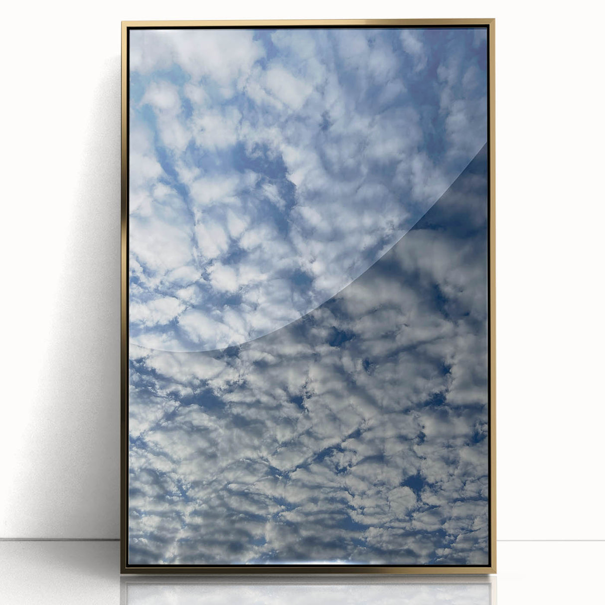 Contemporary Minimalist Nature Art – Sky Full of Gentle Cloud Forms