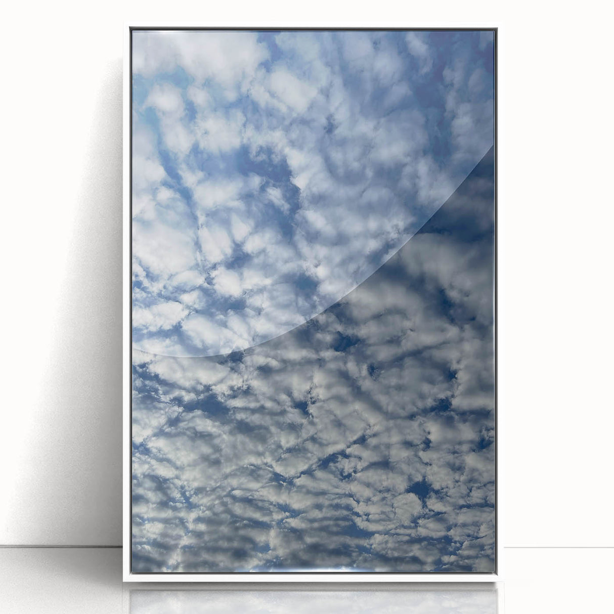 Contemporary Minimalist Nature Art – Sky Full of Gentle Cloud Forms