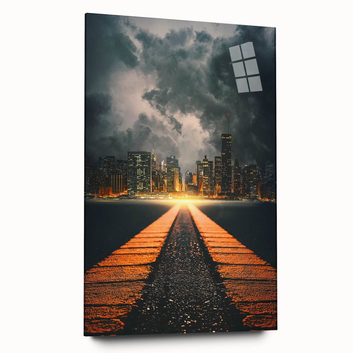 Metropolitan Photography Art - Dramatic City Skyline Print