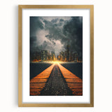 Metropolitan Photography Art - Dramatic City Skyline Print