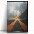 Metropolitan Photography Art - Dramatic City Skyline Print
