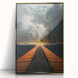 Metropolitan Photography Art - Dramatic City Skyline Print