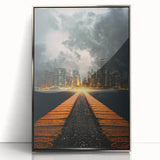 Metropolitan Photography Art - Dramatic City Skyline Print