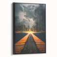 Metropolitan Photography Art - Dramatic City Skyline Print