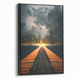 Metropolitan Photography Art - Dramatic City Skyline Print