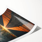 Metropolitan Photography Art - Dramatic City Skyline Print