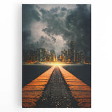 Metropolitan Photography Art - Dramatic City Skyline Print