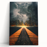 Metropolitan Photography Art - Dramatic City Skyline Print