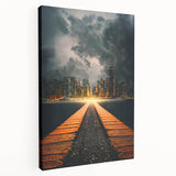 Metropolitan Photography Art - Dramatic City Skyline Print