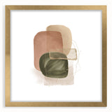 Geometric Minimalist Abstract Wall Art – Modern Earth Tone Design