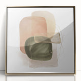 Geometric Minimalist Abstract Wall Art – Modern Earth Tone Design