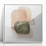 Geometric Minimalist Abstract Wall Art – Modern Earth Tone Design