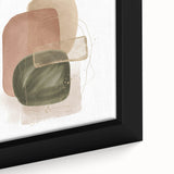 Geometric Minimalist Abstract Wall Art – Modern Earth Tone Design