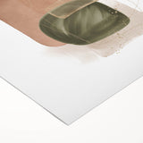 Geometric Minimalist Abstract Wall Art – Modern Earth Tone Design