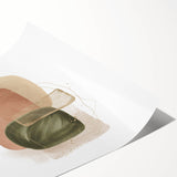 Geometric Minimalist Abstract Wall Art – Modern Earth Tone Design